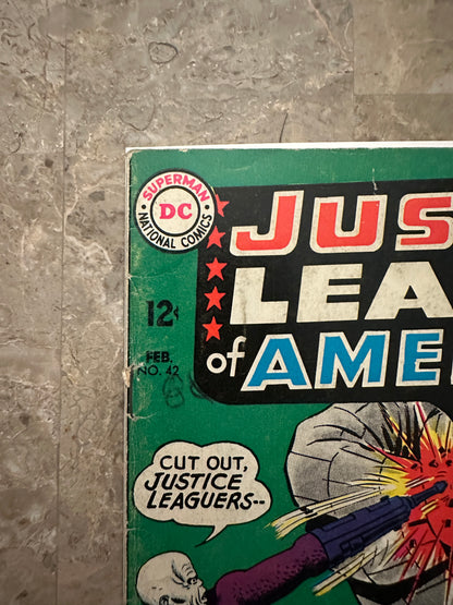 Justice League of America #42 VG+ 4.5 (1965 DC Comics)