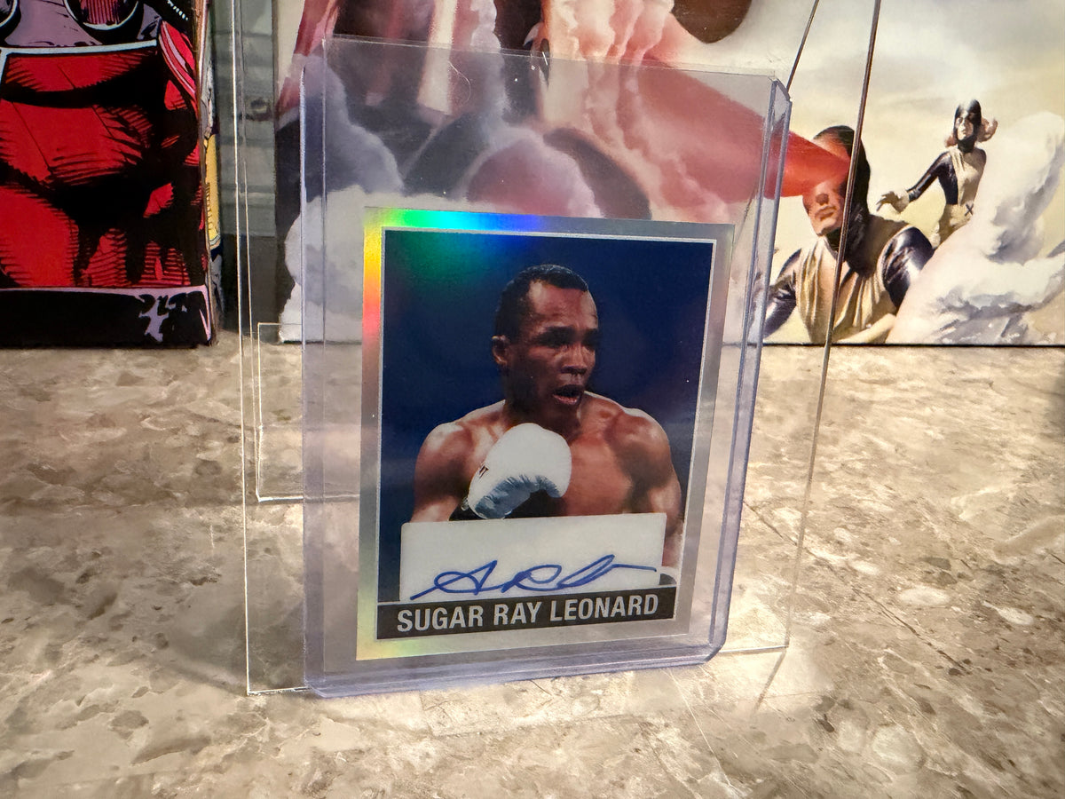 Sugar Ray Leonard 2026 Leaf Metal Ring Kings 1948 Auto Blue 4/5