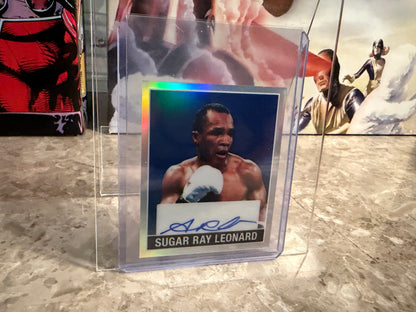 Sugar Ray Leonard 2026 Leaf Metal Ring Kings 1948 Auto Blue 4/5
