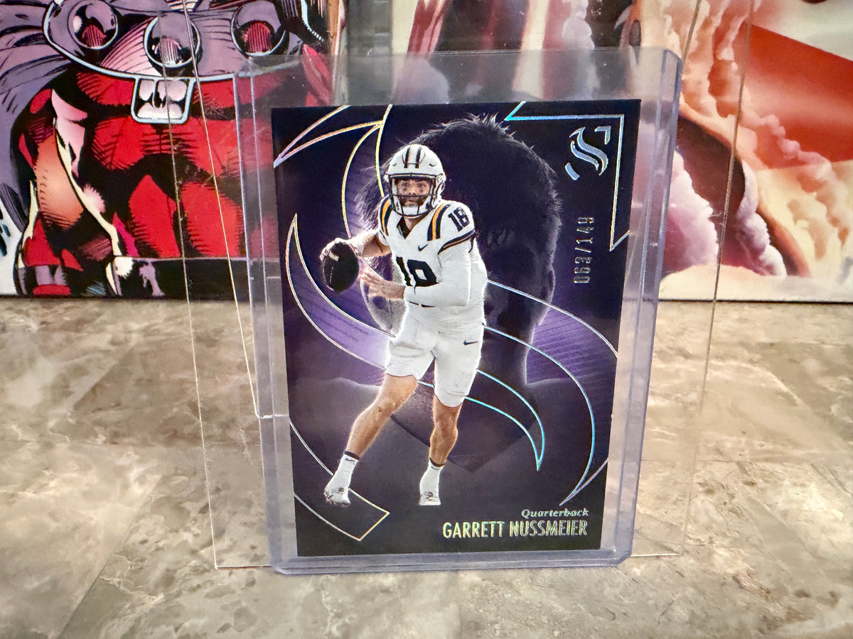 Garrett Nussmeier 2025 Panini Silhouette Football Base Silver /149