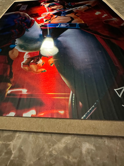 17"x11.5" Metal Sign - Street Fighter 6 #4 - Sign & Sketch Derrick Chew w/ COA