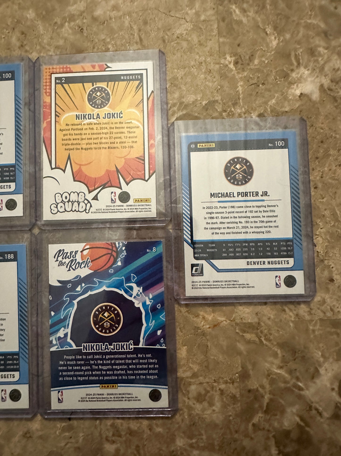 2024 Panini Donruss Basketball Denver Nuggets Team Set (10 cards)