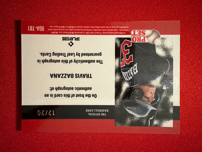 Travis Bazzana 2026 Leaf Pro Set 1990 Silver Prismatic AUTO 12/20 Guardians
