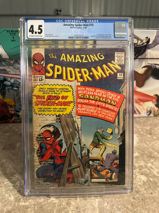 Amazing Spider-Man #18 CGC 4.5 (1969 Marvel) - Cracked Case