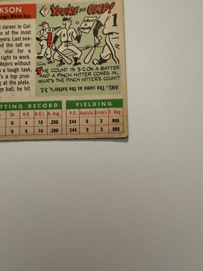 1955 Topps RON JACKSON #66 Rookie Card RC - Chicago White Sox - Vintage