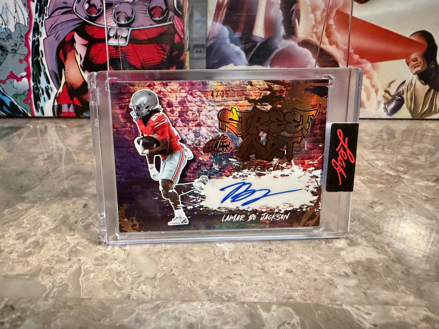 Lamar "Bo" Jackson 2026 Leaf Art of Sport Street Art Auto Bronze /35