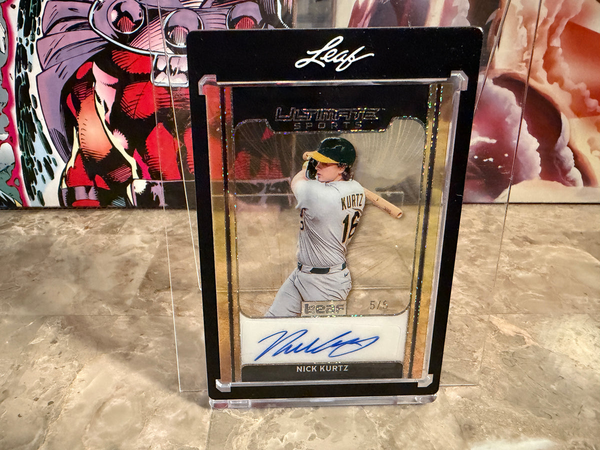Nick Kurtz 2026 Leaf Ultimate Sports Gold Leaf Clear Auto Sparkle /6