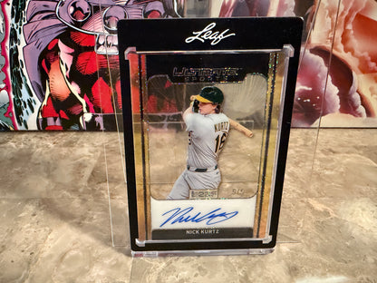 Nick Kurtz 2026 Leaf Ultimate Sports Gold Leaf Clear Auto Sparkle /6
