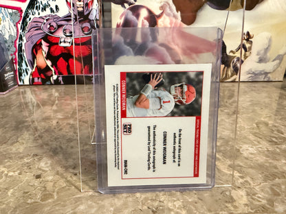 2026 Leaf Pro Set Metal Football Conner Weigman 1989 Mini Auto Super Gold 1/1