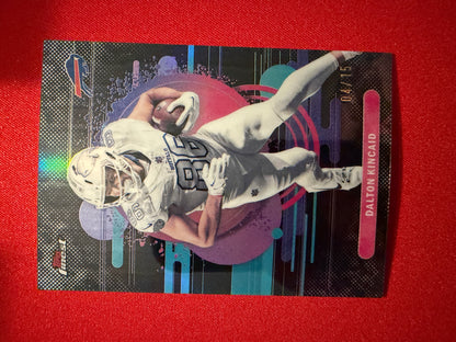 Dalton Kincaid 2025 Topps Finest Football Base Uncommon Black /15 #179