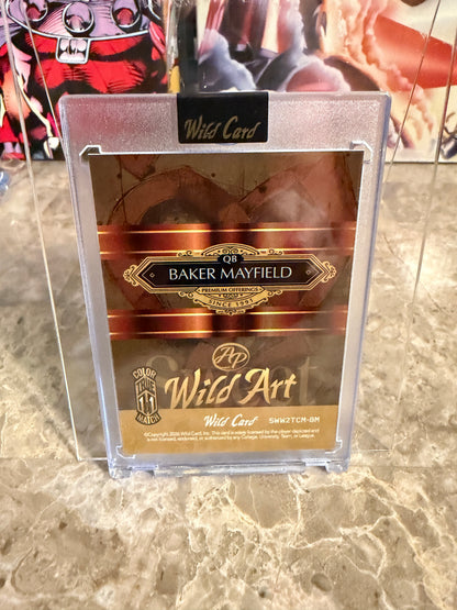 Baker Mayfield 2026 Wild Card Wild Art 1/1 Color Match Artist Proof
