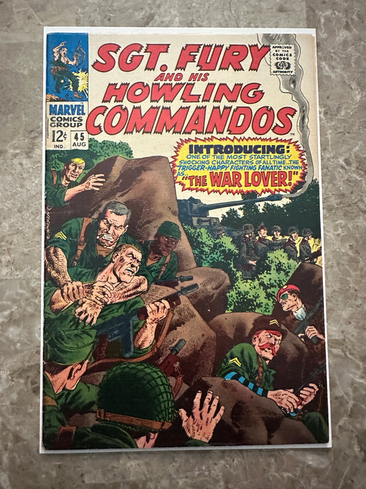 Sgt Fury #45 FN/VF 7.0 (Marvel Comics 1967)