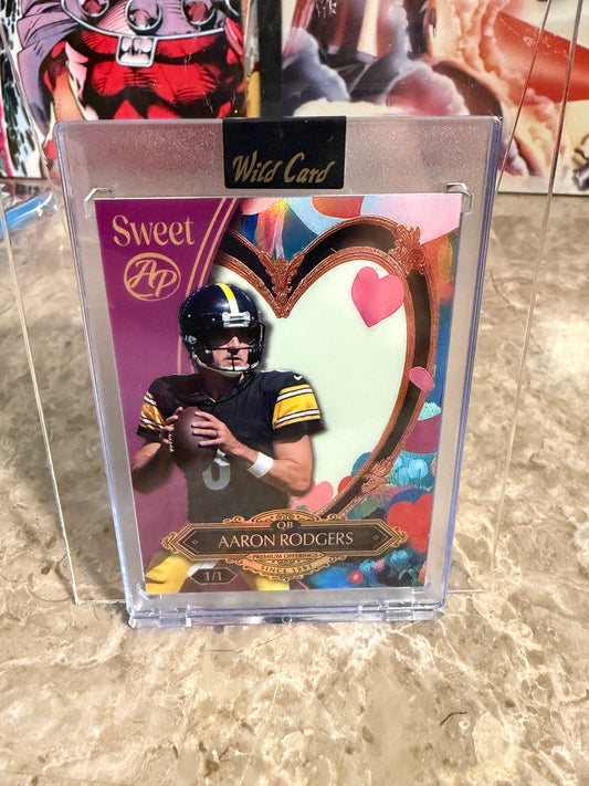 Aaron Rodgers 2026 Wild Card Wild Art 1/1 Artist Proof