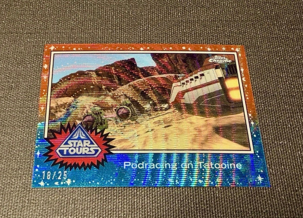 (2026/03/19) 2026 Topps Disneyland 18/25 Orange Foil Podracing on Tatooine