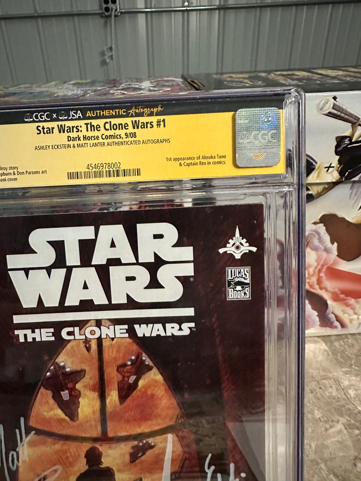 Star Wars: The Clone Wars #1 CGC 8.0 SS 2X Eckstein, Lanter (2008) - 1st Ahsoka Tano