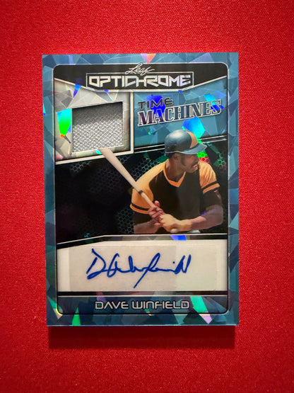 2025 Leaf Optichrome Baseball Dave Winfield Time Machines Patch Auto Crystal 1/1