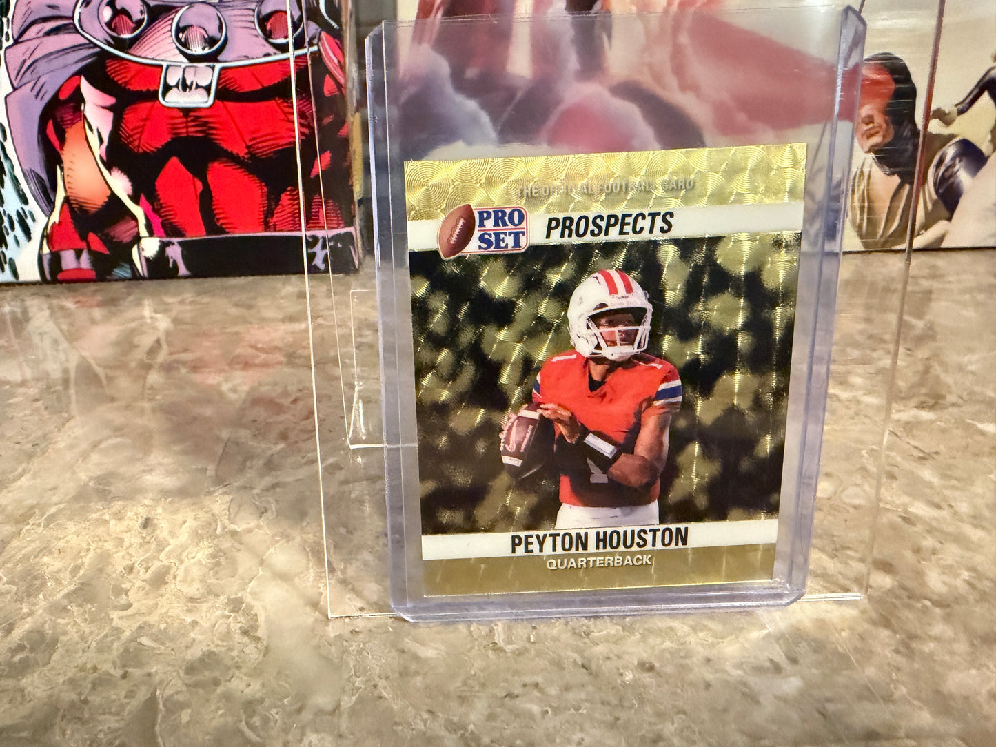 Peyton Houston 2026 Leaf Pro Set Metal 1990 Mini Super Gold Prismatic 1/1