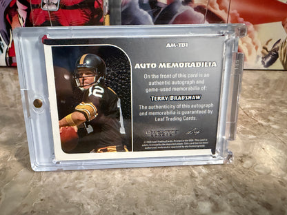Terry Bradshaw 2026 LeafUltimate Sports Signature Relics Game-Used Gold 1/1