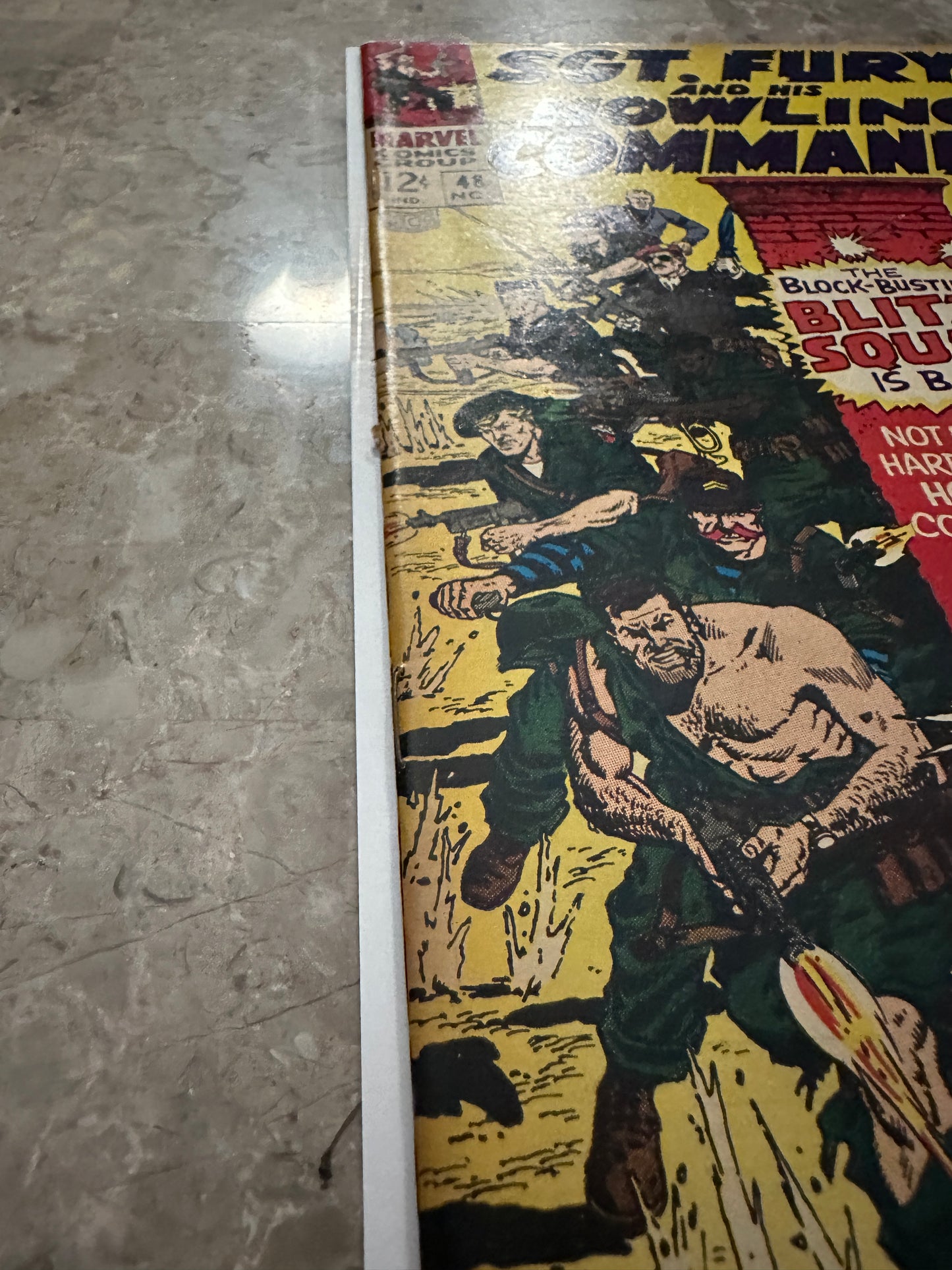 Sgt Fury #48 FN- 5.5 (Marvel Comics 1968) - Higher Grade with tanning