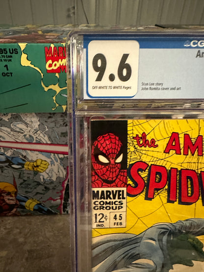 Amazing Spider-Man #45 CGC 9.6 (1966 Marvel) - Brand New Case