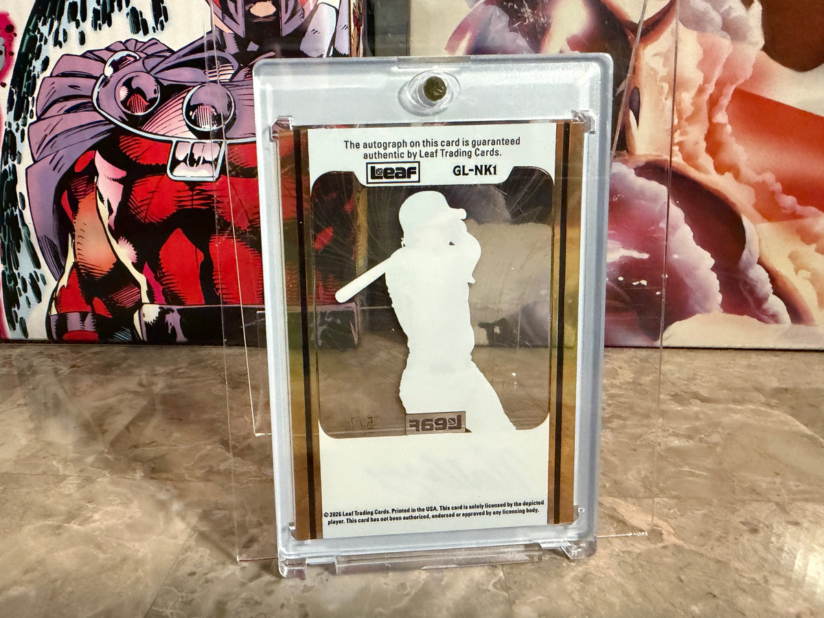 Nick Kurtz 2026 Leaf Ultimate Sports Gold Leaf Clear Auto Purple Holo /7