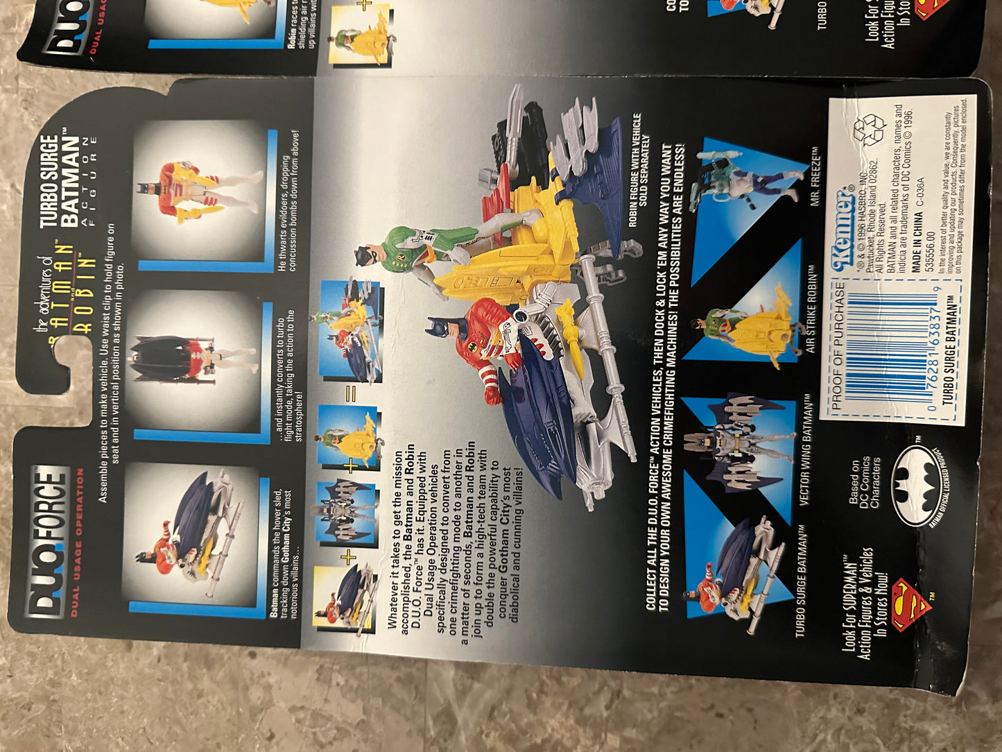 Batman & Robin Air Strike Robin/Turbo Surge Batman (Kenner) - New Sealed