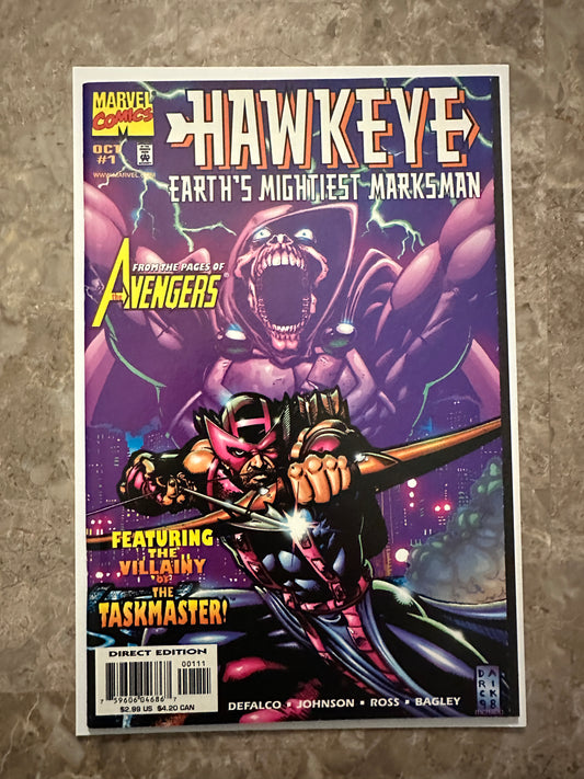 Hawkeye Earths Mightiest Marksman #1 NM 9.4 (1998 Marvel)