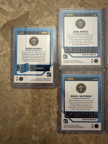 2024 Panini Donruss Basketball Denver Nuggets Team Set (10 cards)