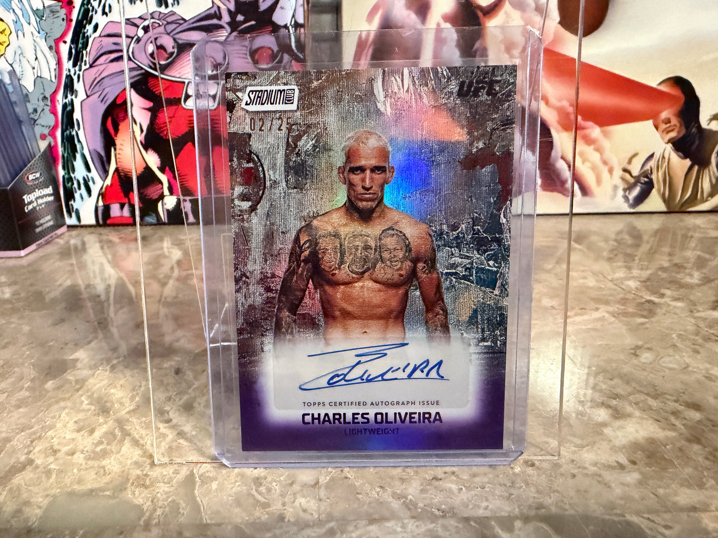 Charles Oliveira 2026 Topps Stadium Club UFC Abstract Autographs 2/25 #AA-CO