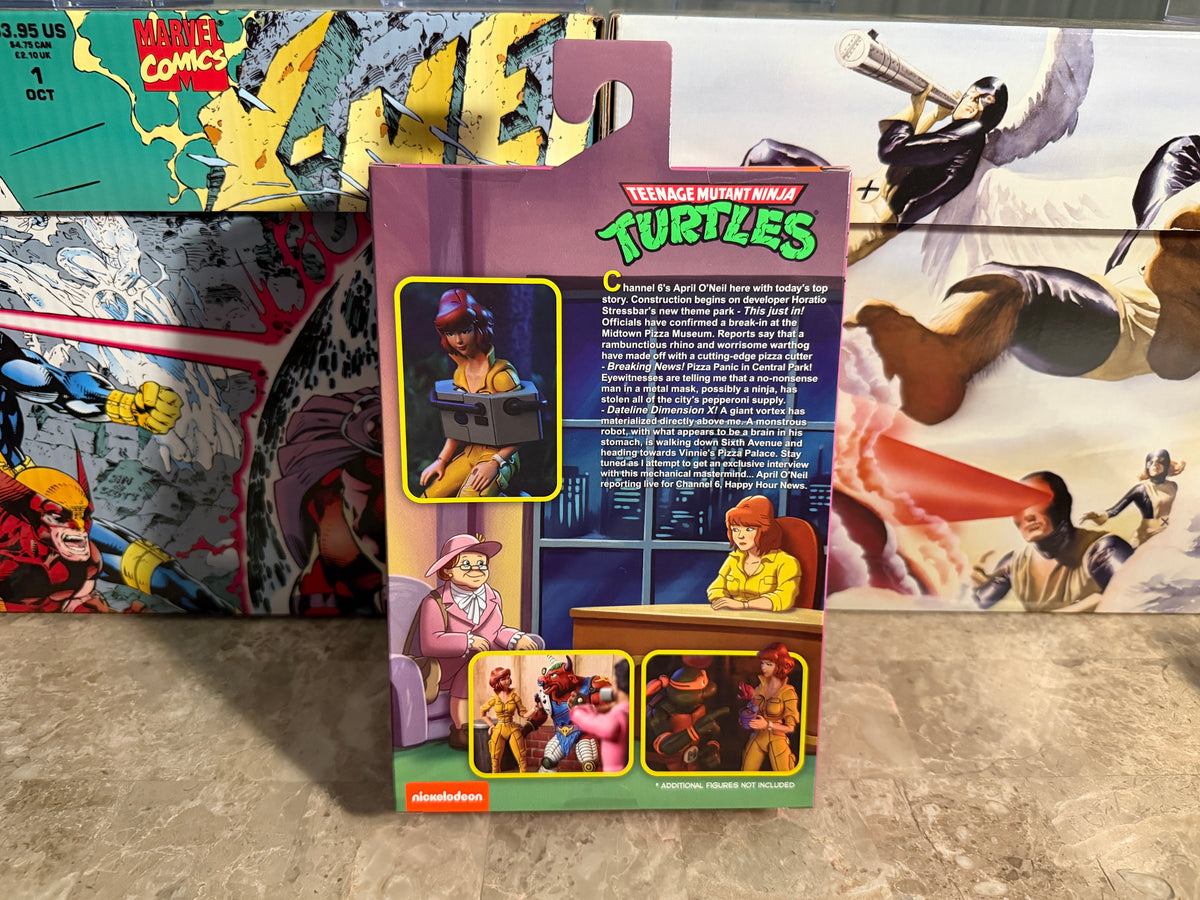 NECA TMNT Cartoon Series Mutant Interest Story April O'Neil Action Figure Set