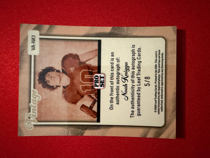 Noah Knigga 2026 Leaf Pro Set Metal Football Vintage Auto Platinum /8