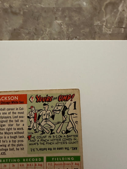 1955 Topps RON JACKSON #66 Rookie Card RC - Chicago White Sox - Vintage