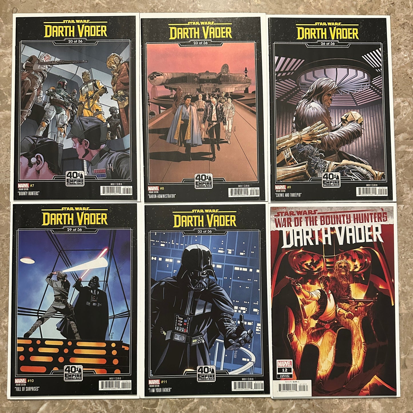 Star Wars Darth Vader #1-50 Complete Set High Grade (2020) - Variants Included