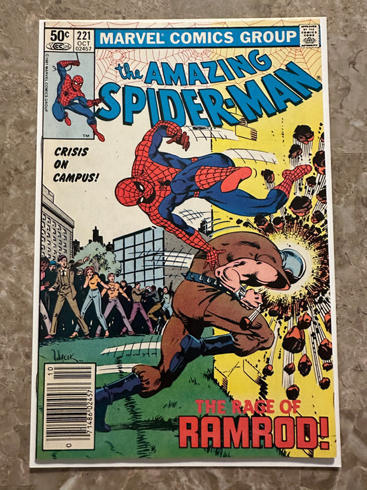 Amazing Spider-Man #221 Newsstand VF 8.0 (1980 Marvel)
