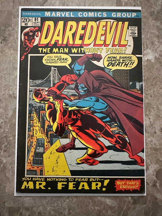 Daredevil #91 FN- 5.5 (1972 Marvel) - Nice copy for grade