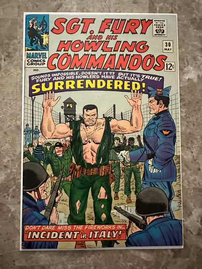 Sgt Fury #30 VF- 7.5 (Marvel Comics 1966) - Glossy copy
