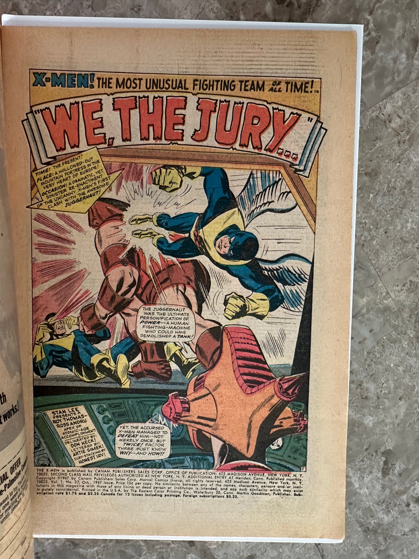 X-Men #37 G/VG 3.0 (1967 Marvel Comics)