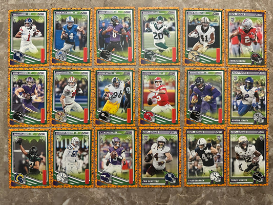 2025 Panini Score a Treat Football (~118 cards) - Rookies and Stars Included