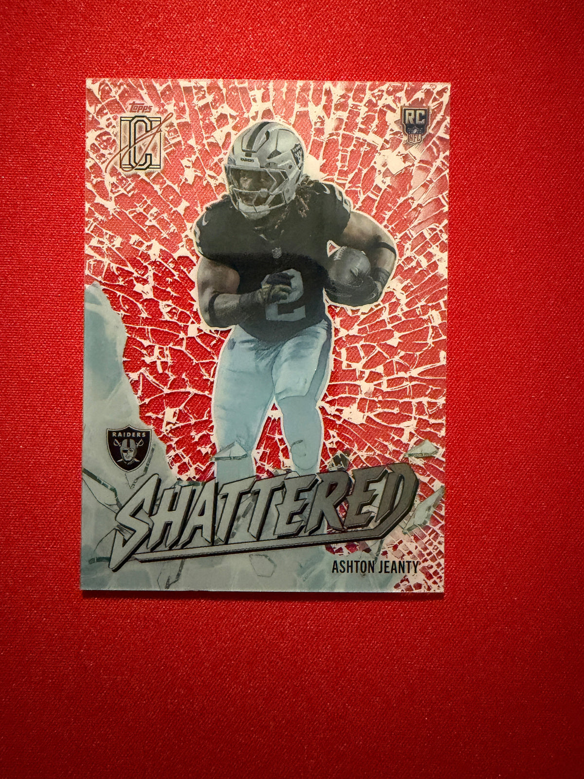 Ashton Jeanty 2025 Topps Signature Class Football Shattered Clear RC #S-17