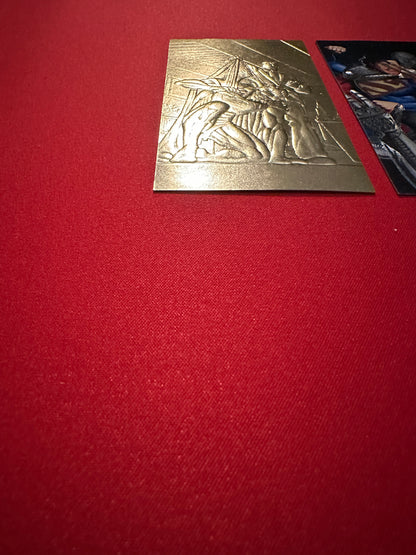1994 Skybox DC Superman Platinum Series FG1/S4 Forged in Gold/Spectral-Etch