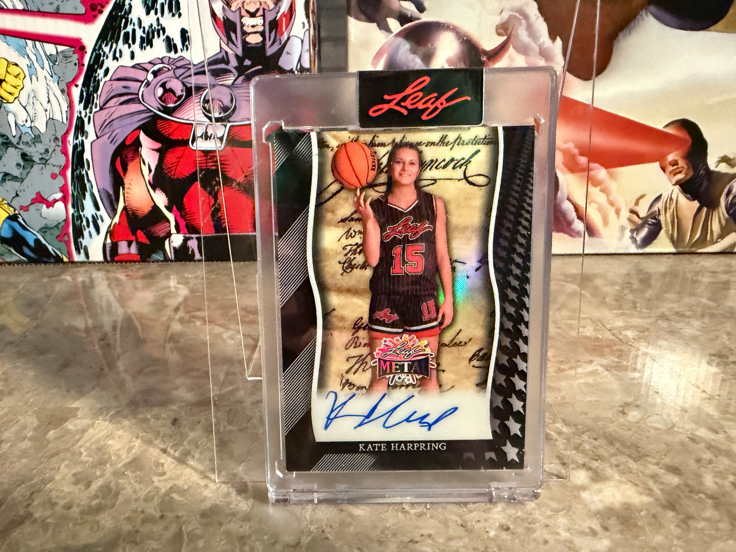 Kate Harpring 2026 Leaf Metal Independence Day Base Declaration Auto Black 1/1