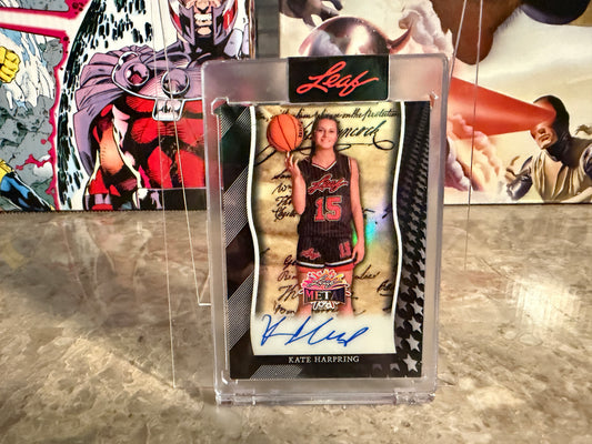 Kate Harpring 2026 Leaf Metal Independence Day Base Declaration Auto Black 1/1