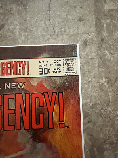 Emergency #3 VF 8.0-8.5 (Charlton 1976) - Gorgeous Copy, Pressable