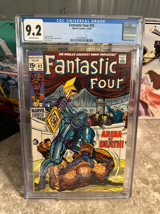 Fantastic Four #93 CGC 9.2 (1969 Marvel)
