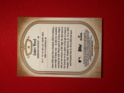 James Wood 2026 Topps Tier One Baseball Base Blue /50