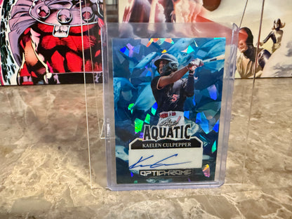 2025 Leaf Optichrome Baseball Kaelen Culpepper Aquatic Auto Tuna 1/1