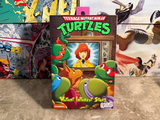 NECA TMNT Cartoon Series Mutant Interest Story April O'Neil Action Figure Set