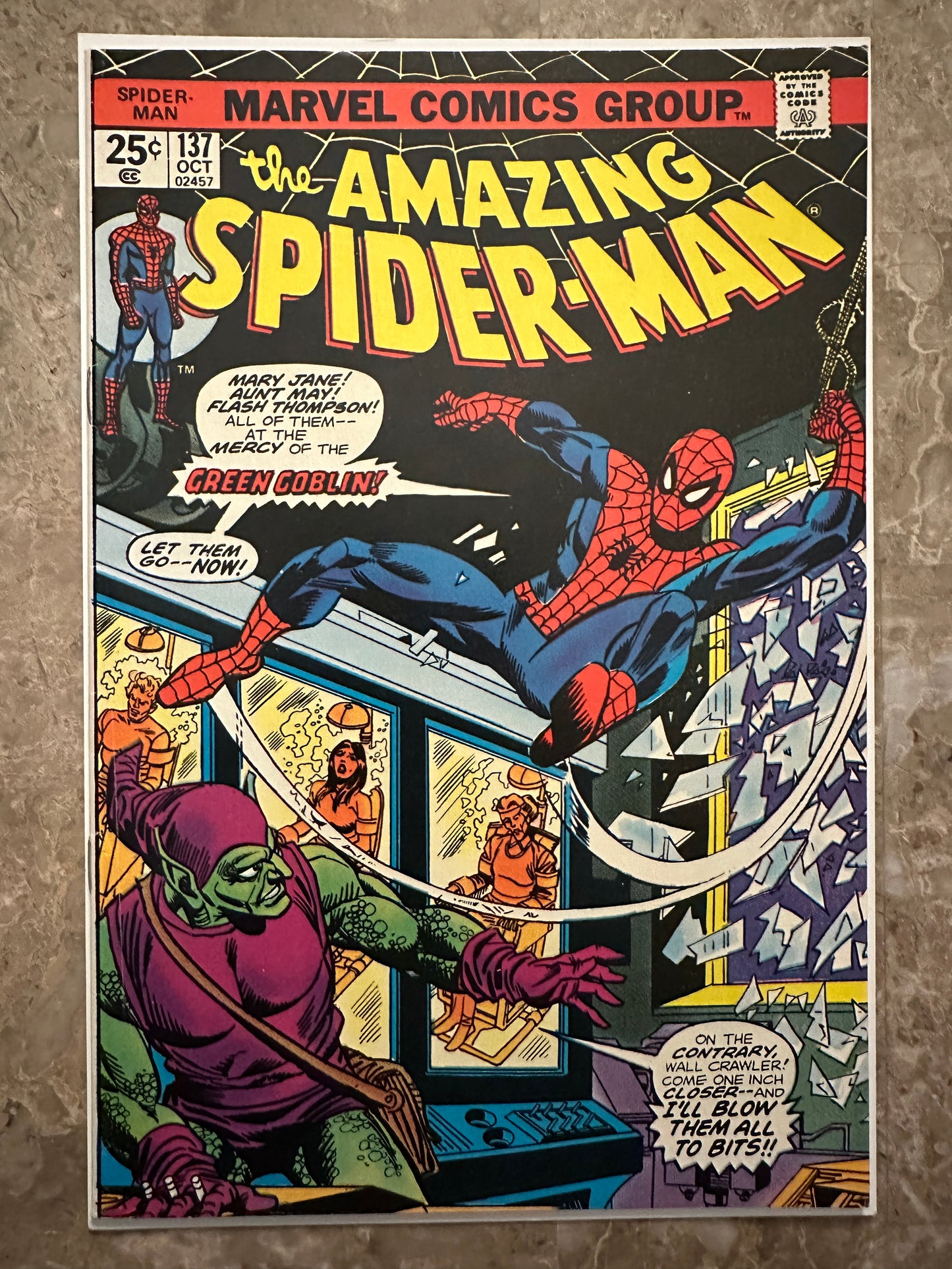 Amazing Spider-Man #137 VF- 7.5 (Marvel Comics 1974)