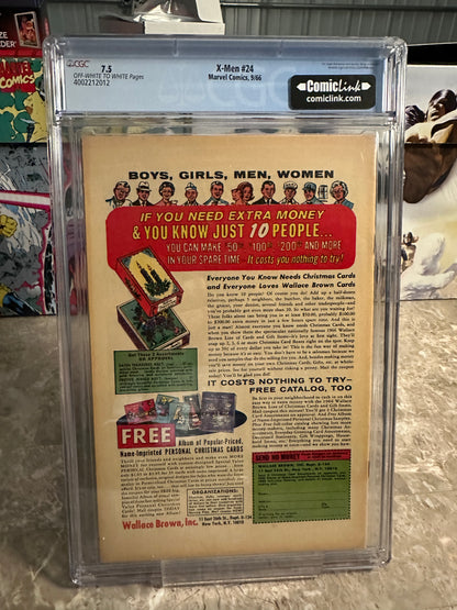 X-Men #24 CGC 7.5 (Marvel 1966)