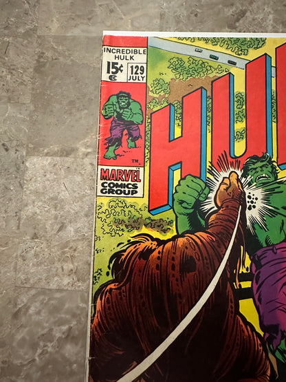 Incredible Hulk #129 VG+ 4.5 (Marvel 1970)